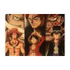 Anime One Piece Three Brothers White Beard Red Hair Dragon Kraft paper vintage poster bar cafe 2 - One Piece UK Store