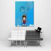 One Piece Chibi And Adult Straw Hat Luffy Blue 1pc Wall Art 2 - One Piece UK Store