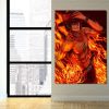One Piece Portgas D Ace Fire Fist Power Orange 1pc Wall Art 3 - One Piece UK Store